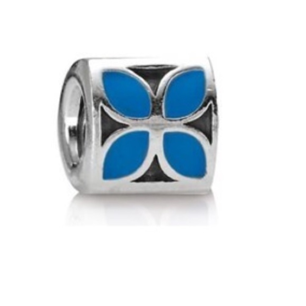 Retired Authentic Pandora Blue Flower charm